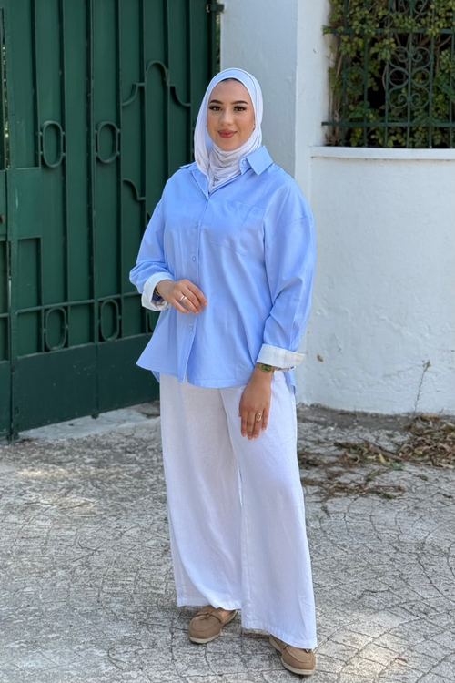 Chemise MAYDORA — Bleu ciel