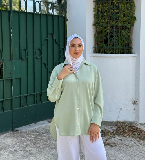Chemise MAYDORA — Vert pastel